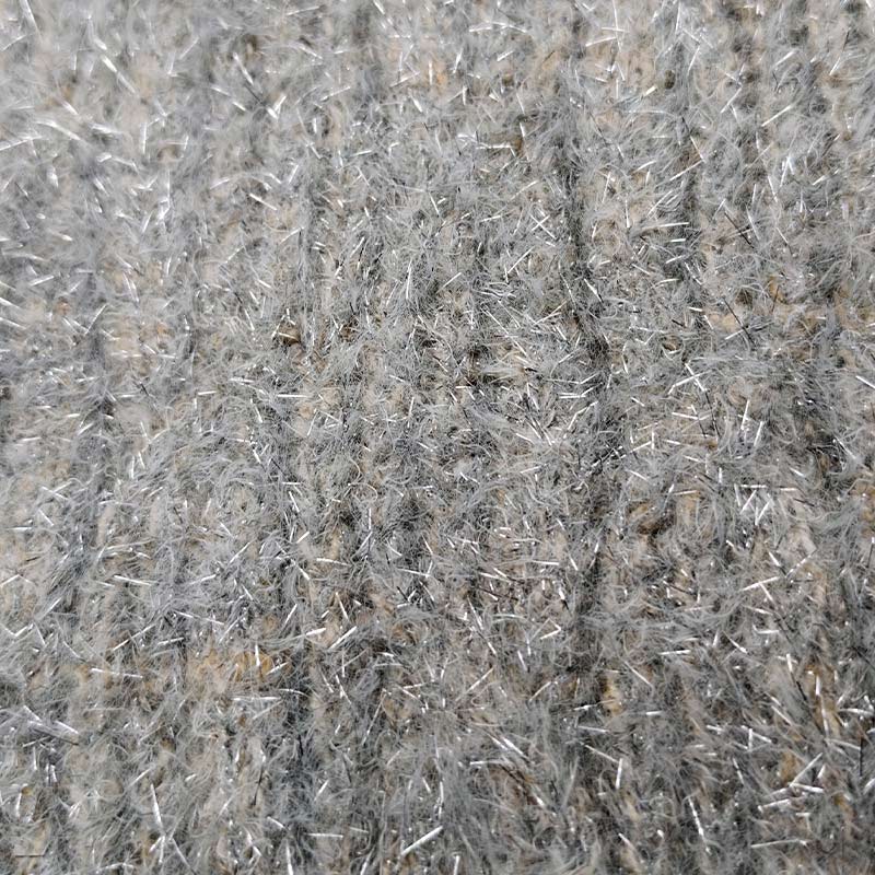 YN2025030-1 金银丝仿貂Mink Yarn 9NM 61%Nylon 39%Lurex +12NM 70rylic 27%Nylon 3%Spandex (2)