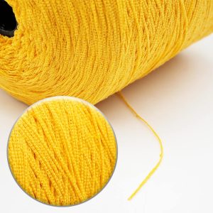 Yellow Core-Filled 2×2 Tape Yarn
