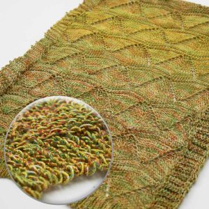 Green-Dominant Multicolored Fasciated Yarn | YN2023060