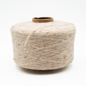 Ivory Brown Fasciated Yarn