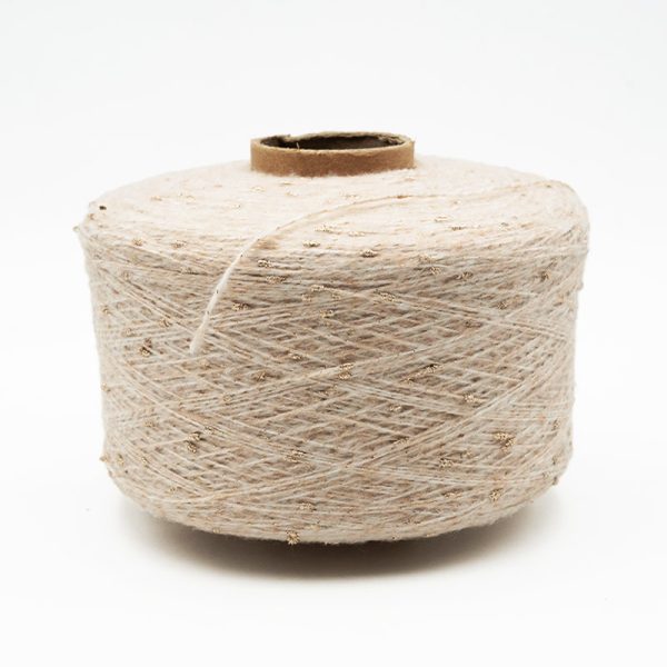 Ivory Brown Fasciated Yarn