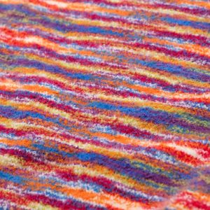 Rainbow Stripes Microfiber Yarn | YN2021086