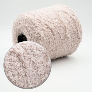 Pinkish White Microfiber Yarn