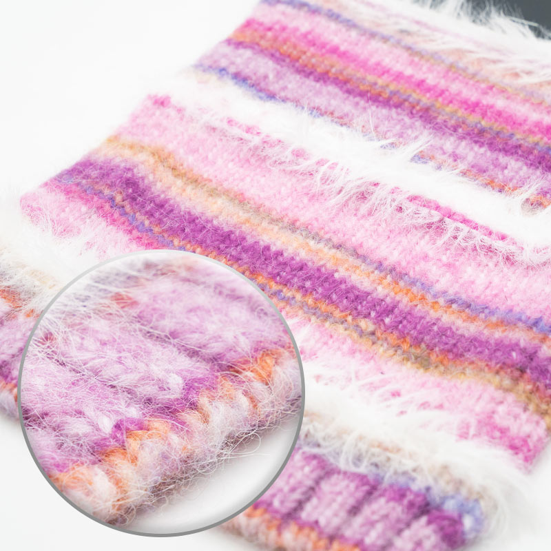 喷毛Air spary yarn 仿貂Mink yarn 4.7s 100Nylon+3