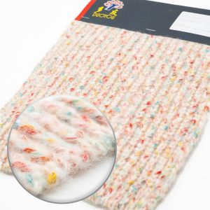 White with Tricolor Flecks Air Spary Yarn | YN2024107