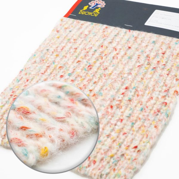 White with Tricolor Flecks Air Spary Yarn | YN2024107 - Image 2