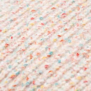 White with Tricolor Flecks Air Spary Yarn | YN2024107