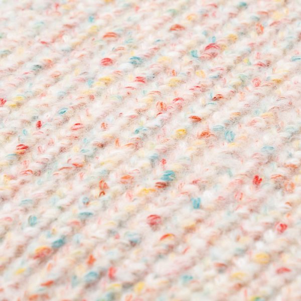 White with Tricolor Flecks Air Spary Yarn | YN2024107