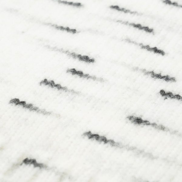 White with Black Flecks Air Spary Yarn | YN2024050