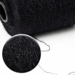 Black Crystal Mink Yarn