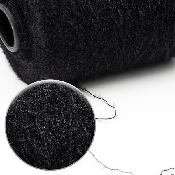 Black Crystal Mink Yarn - Image 2