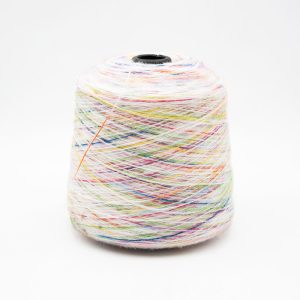 Rainbow White Cat Hair Yarn