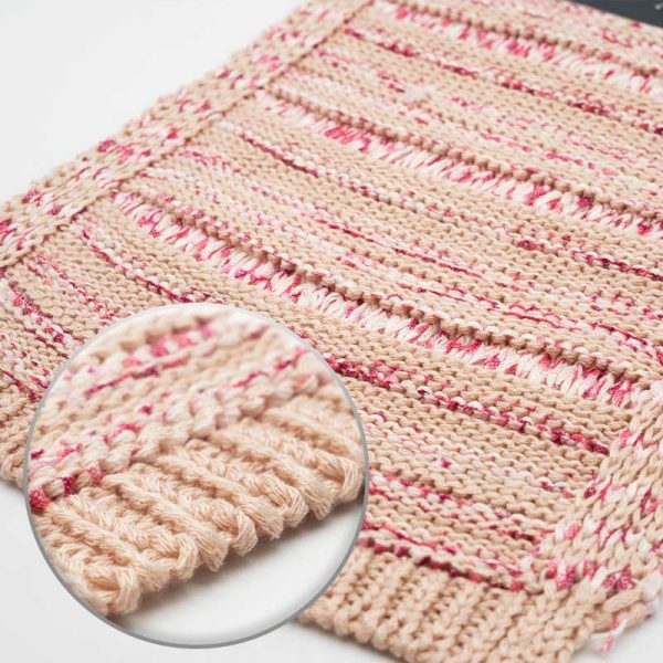 Pink Rose Striped Tube Yarn | YN2024109 - Image 2