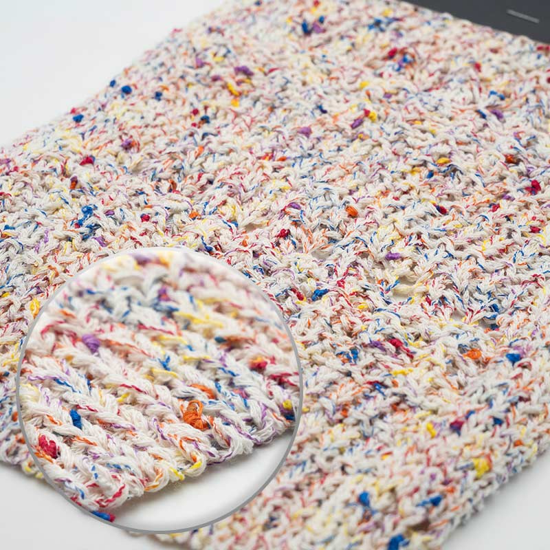 结子纱Knot yarn 8s 100%Recycle Polyester+空心带Tube yarn 4