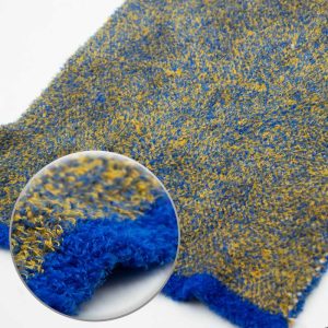 Blue-Yellow Blend Feather Yarn | YN2022030
