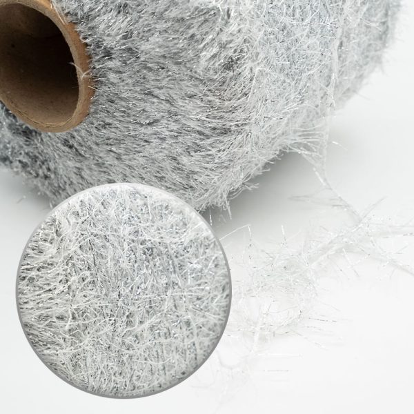 Steel Gray Feather Yarn - Image 2