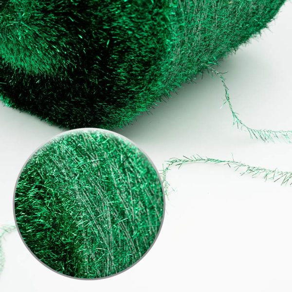 Jade Green Feather Yarn - Image 2