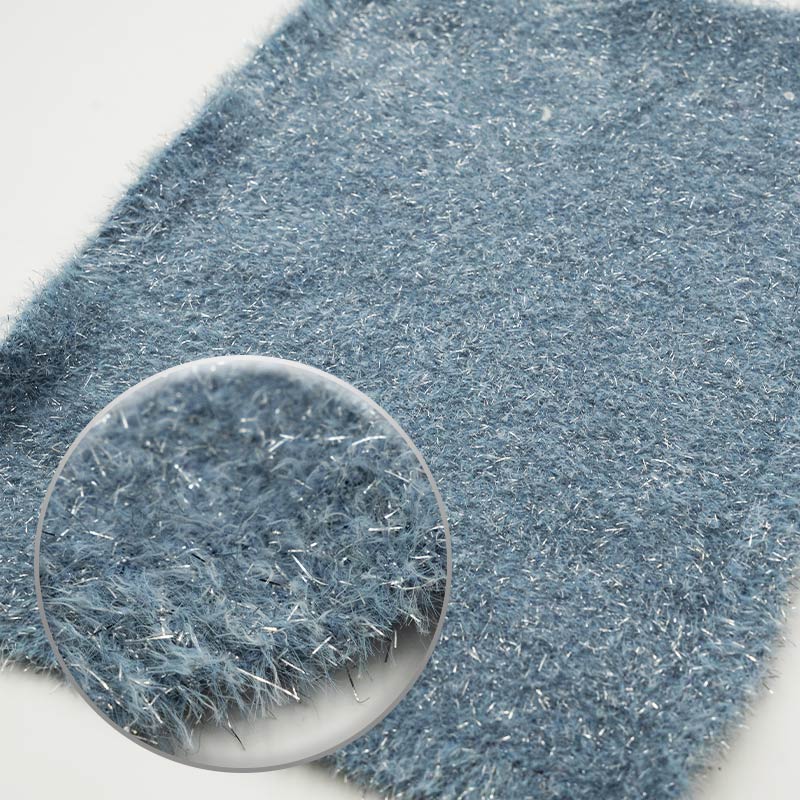 羽毛纱Feather yarn 9s 36Nylon 25Recycle Nylon 39Lurex (1)