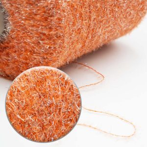 Orange Mink Yarn