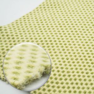 White-Green Dappled Chenille Yarn | YN2022028