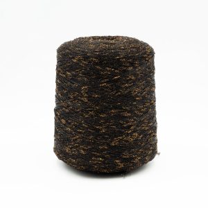 Black Sausage Yarn with Sparkle Effect
