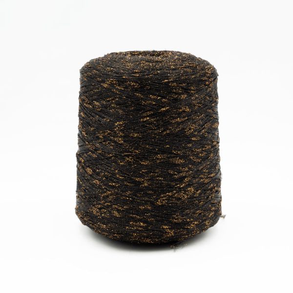 Black Sausage Yarn with Sparkle Effect