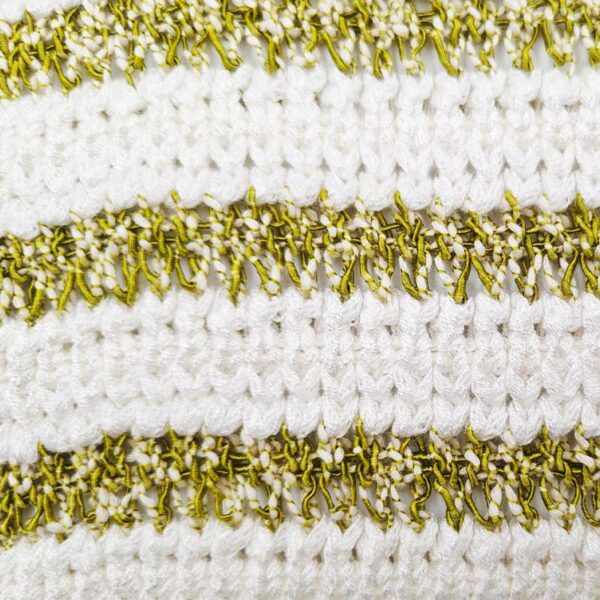 White & Yellow Fasciated Yarn+Tube Yarn | YN2025038