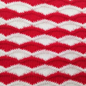 Red and White Fasciated Yarn | YN2025042-1