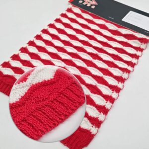 Red and White Fasciated Yarn | YN2025042-1
