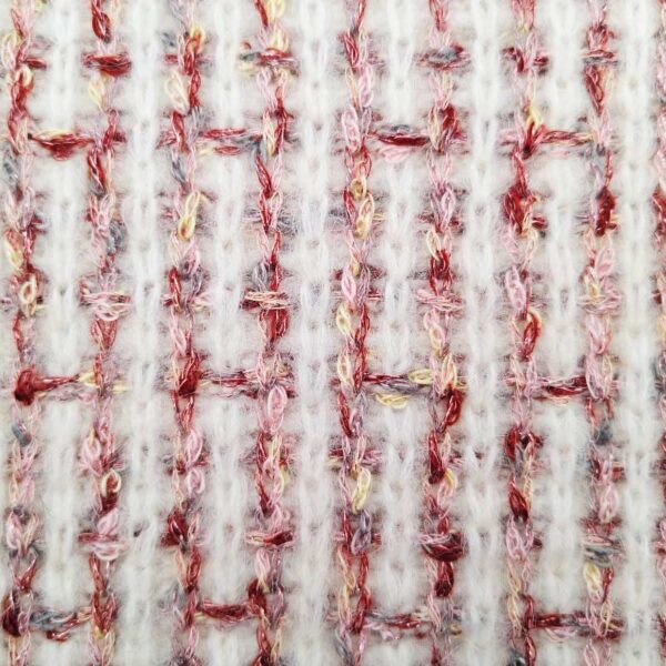 Red-white Tube Yarn + Air Spray Yarn | YN2025068-1