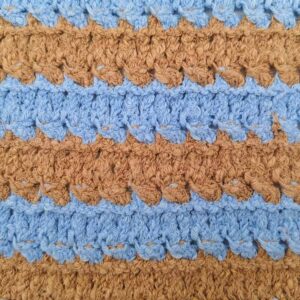 Blue-brown Slub Tape Yarn | YN2025082
