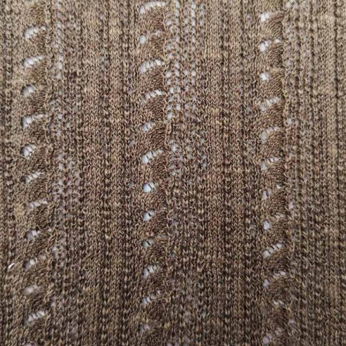 YN2025090 Slub Wrapped Yarn 1／15NM 55%COTTON／32%LINEN／13%POLYESTER (2)